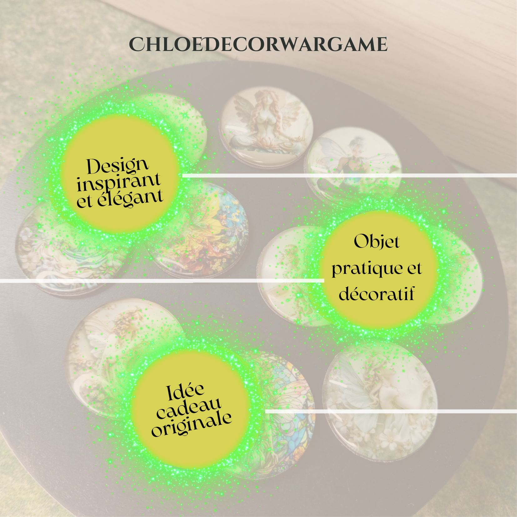 ok Aimant FEE DES JARDINS ChloeDecorWargame