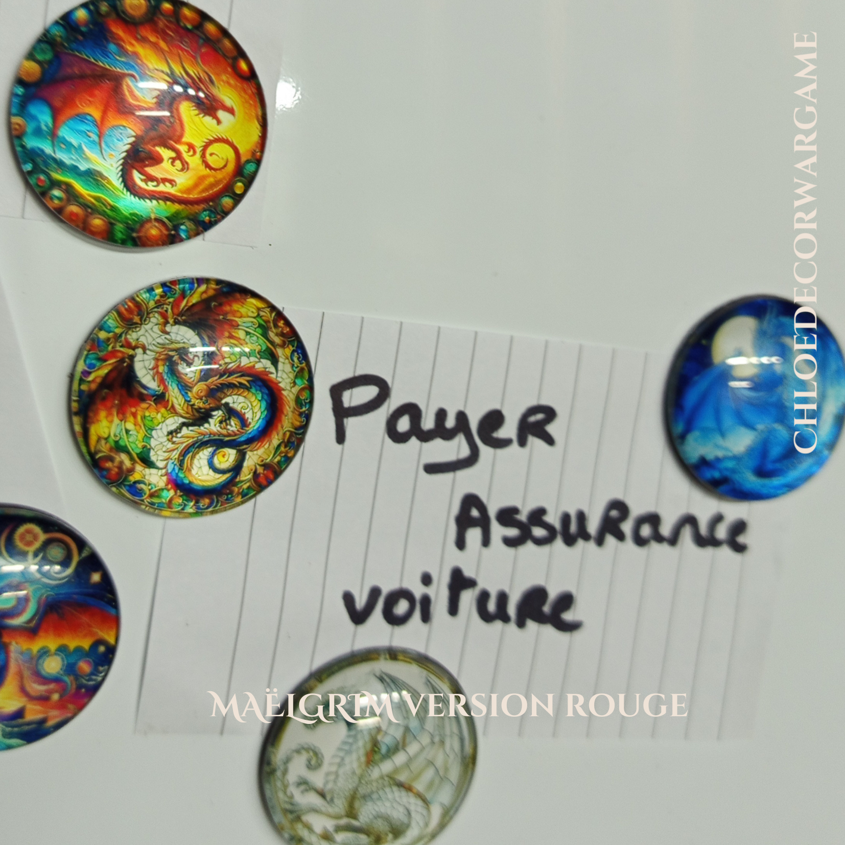 ok Aimant DRAGON DE LEGENDE ChloeDecorWargame