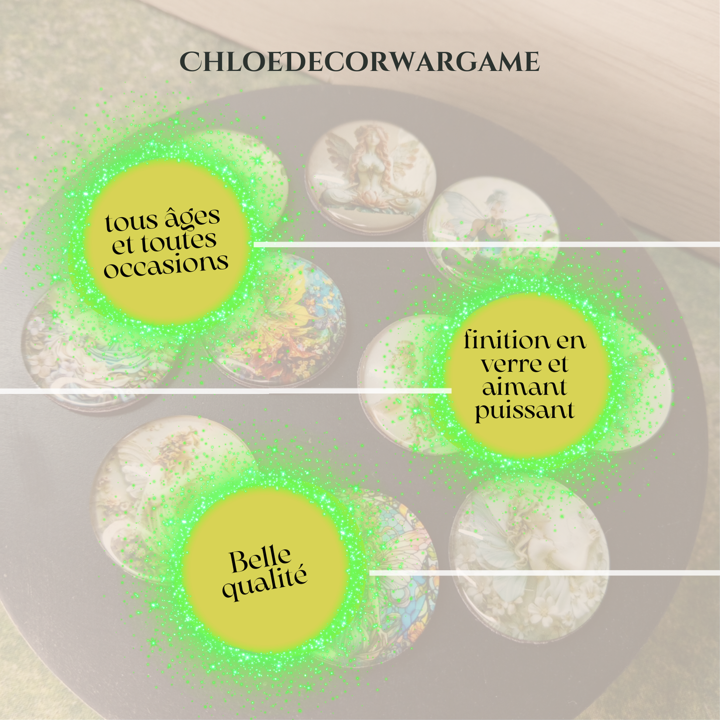 ok Aimant FEE DES JARDINS ChloeDecorWargame