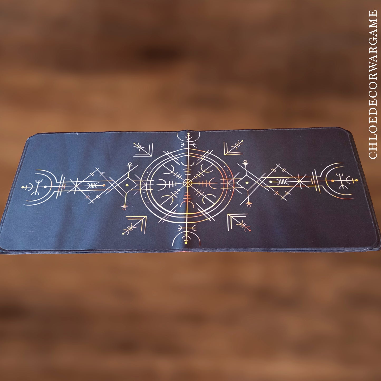 Tapis de Bureau Gaming XXL Viking & Fantasy Antidérapant