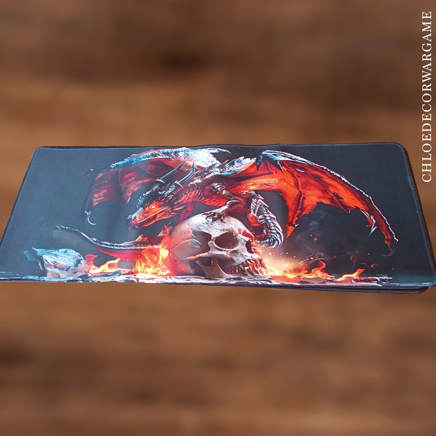 Tapis de Bureau Gaming XXL Viking & Fantasy Antidérapant
