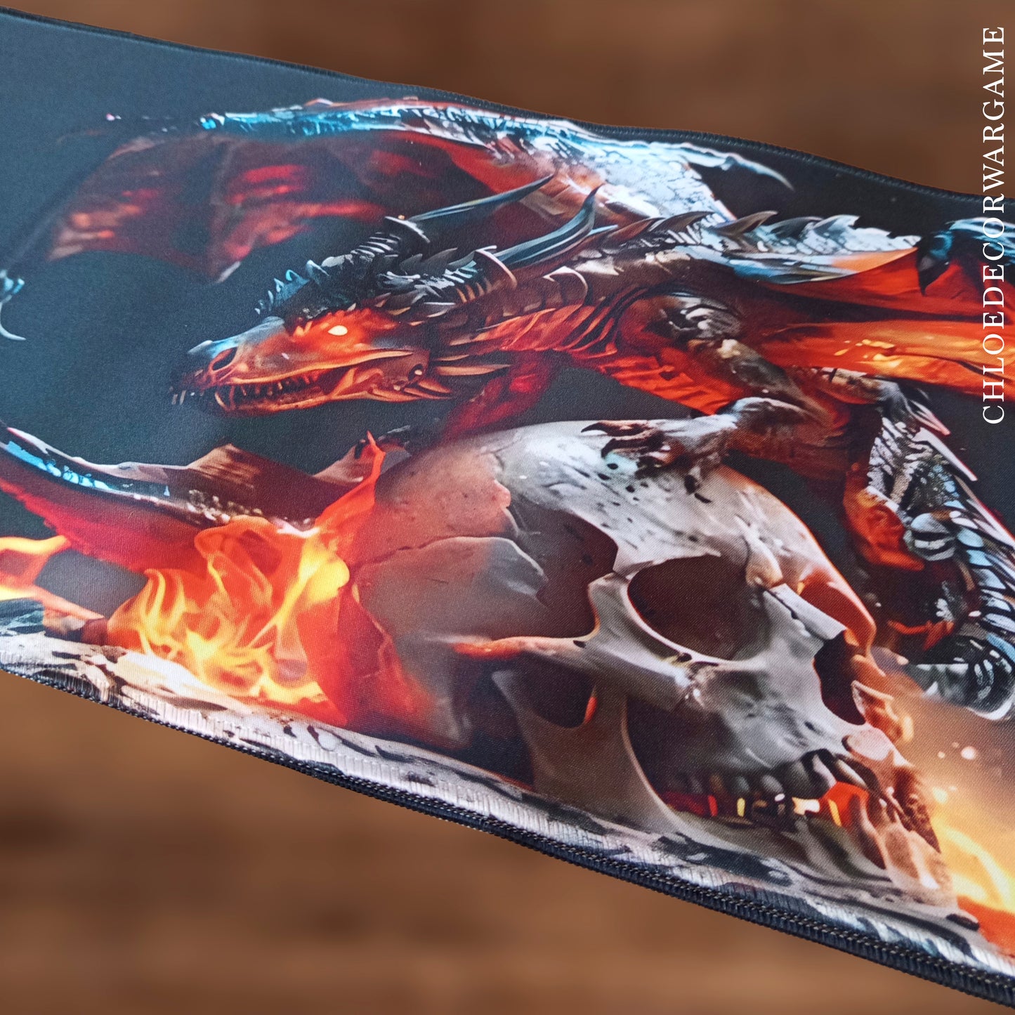 Tapis de Bureau Gaming XXL Viking & Fantasy Antidérapant