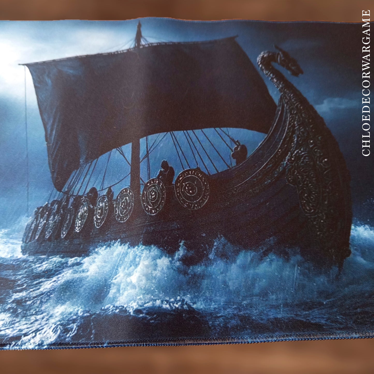 Tapis de Bureau Gaming XXL Viking & Fantasy Antidérapant