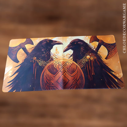 Tapis de Bureau Gaming XXL Viking & Fantasy Antidérapant