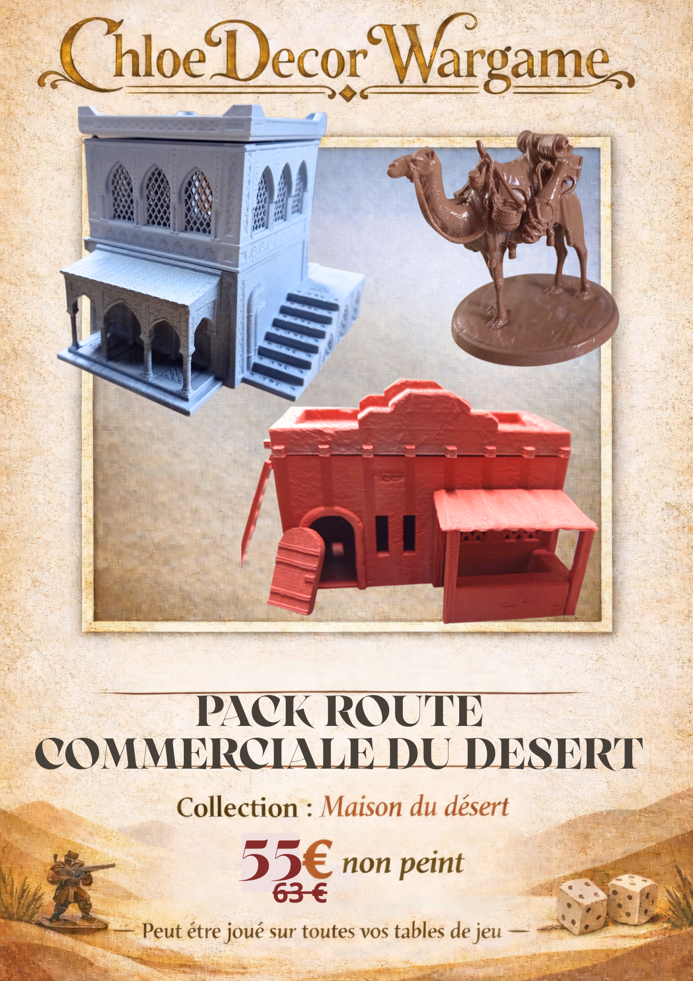 Pack route commerciale du désert