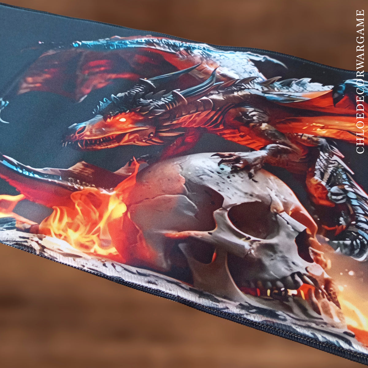 Tapis de Bureau Gaming XXL Viking & Fantasy Antidérapant