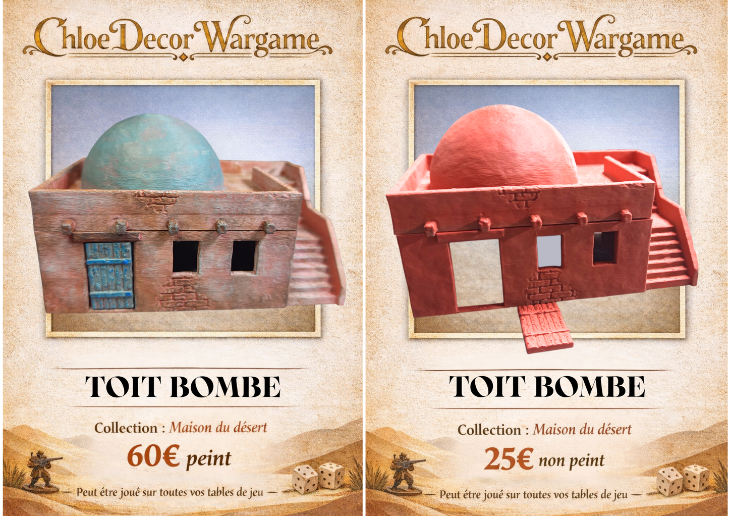 Maison du désert –Toit bombé